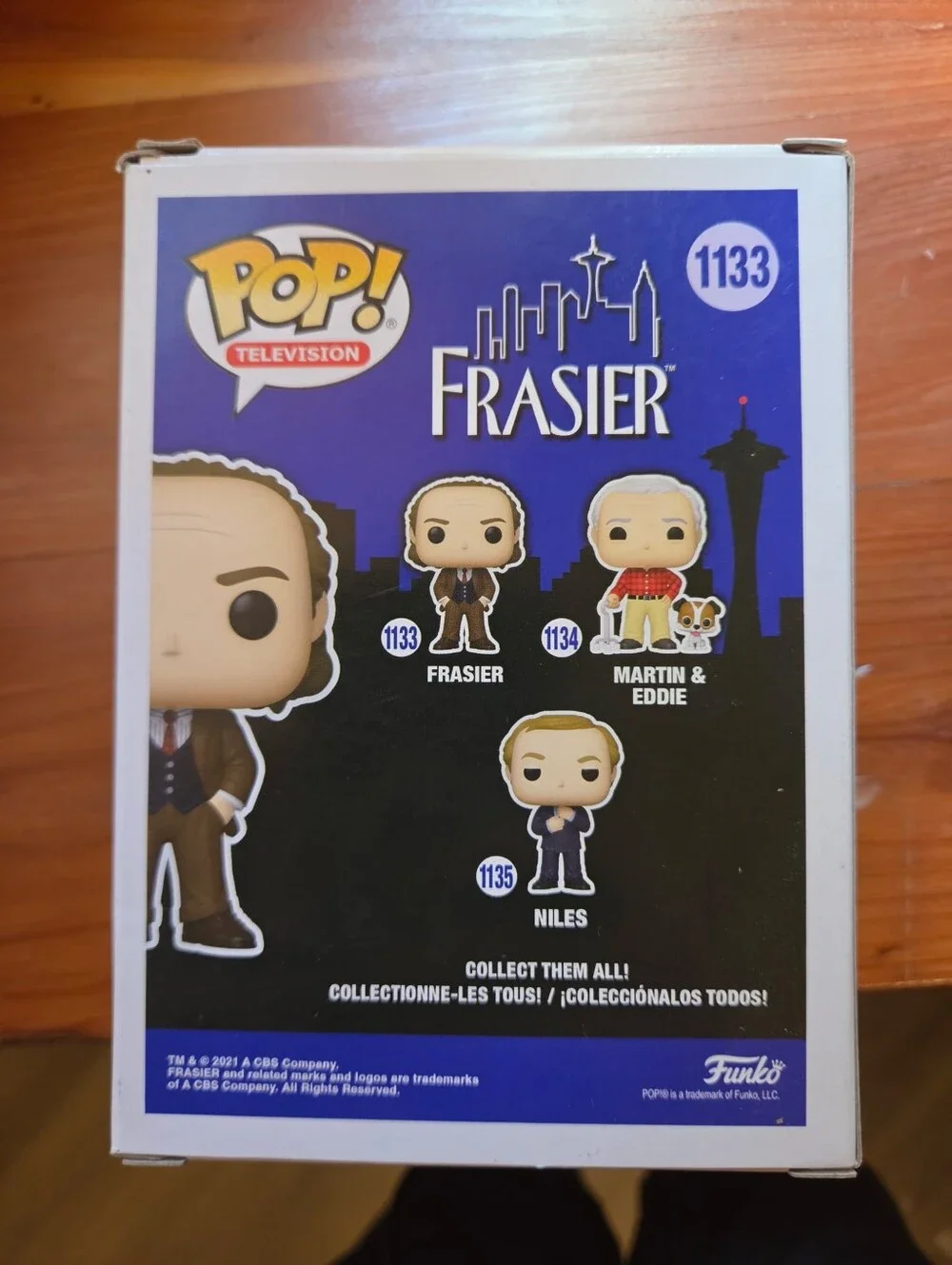 New in boxes 3 piece funko pop Frasier collection#1133 #1134 #1135